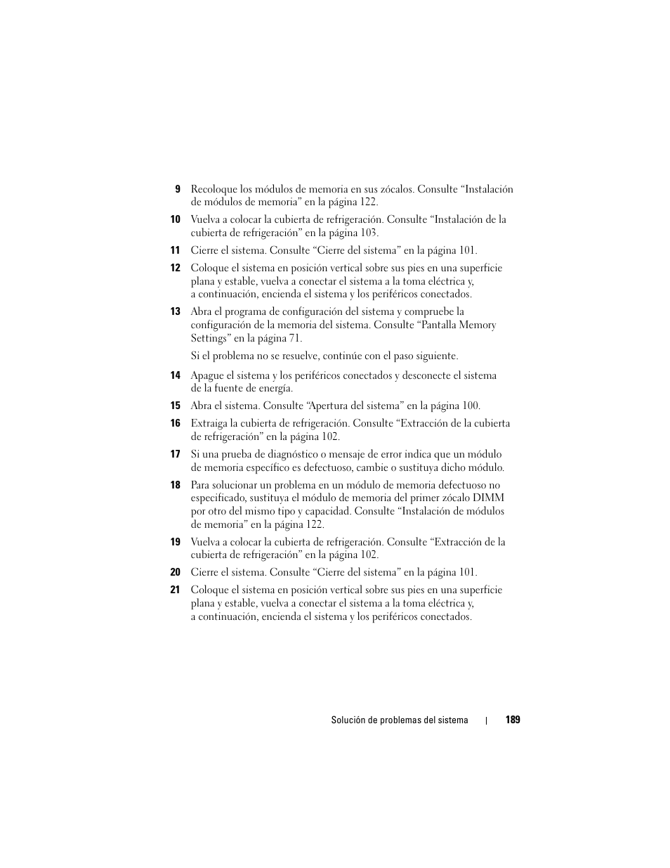 Ya al paso 14 si apar, Ce, vaya al paso 14 | Dell PowerEdge T710 User Manual | Page 189 / 238