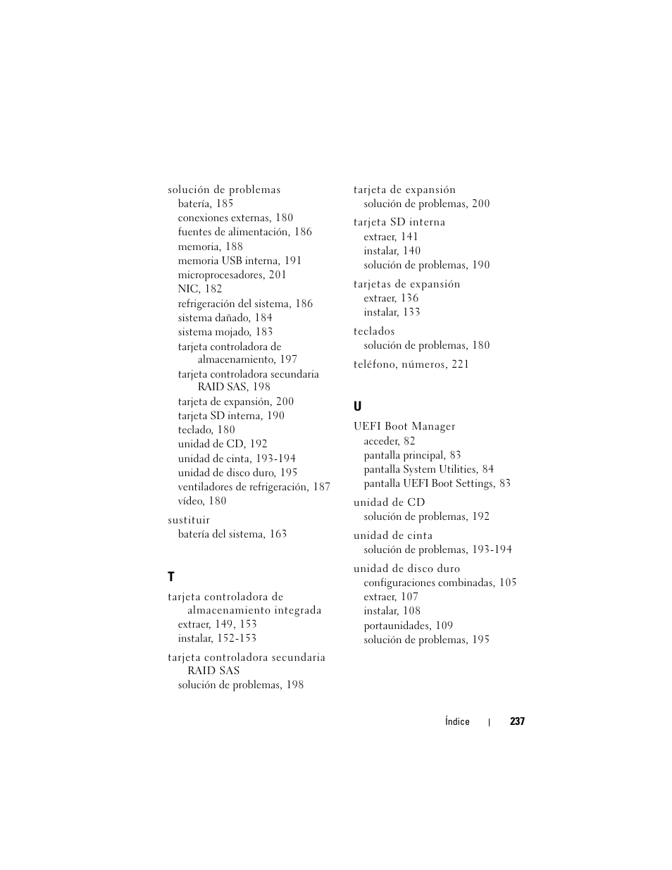 Dell PowerEdge T710 User Manual | Page 237 / 238