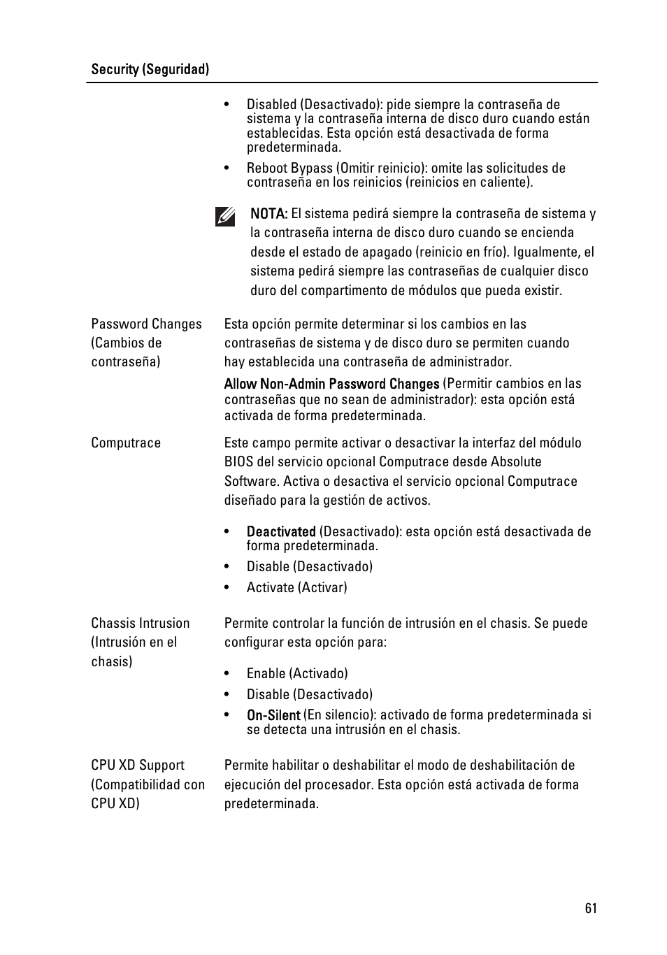 Dell OptiPlex 390 (Mid 2011) User Manual | Page 61 / 98
