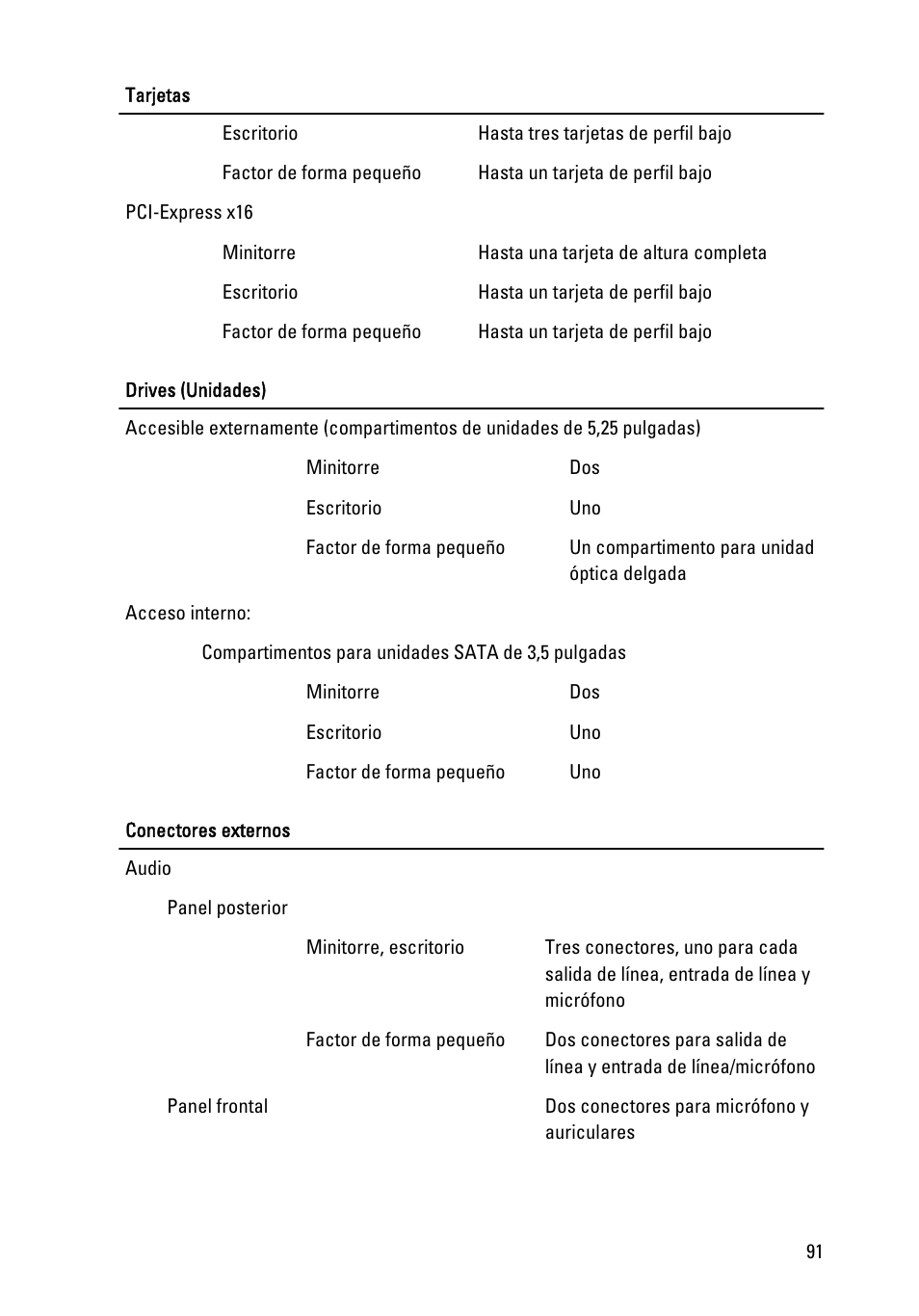 Dell OptiPlex 390 (Mid 2011) User Manual | Page 91 / 98