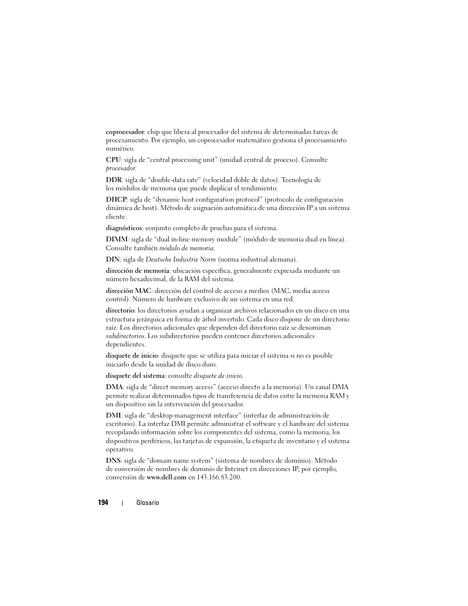 Dell POWEREDGE 300 User Manual | Page 194 / 210