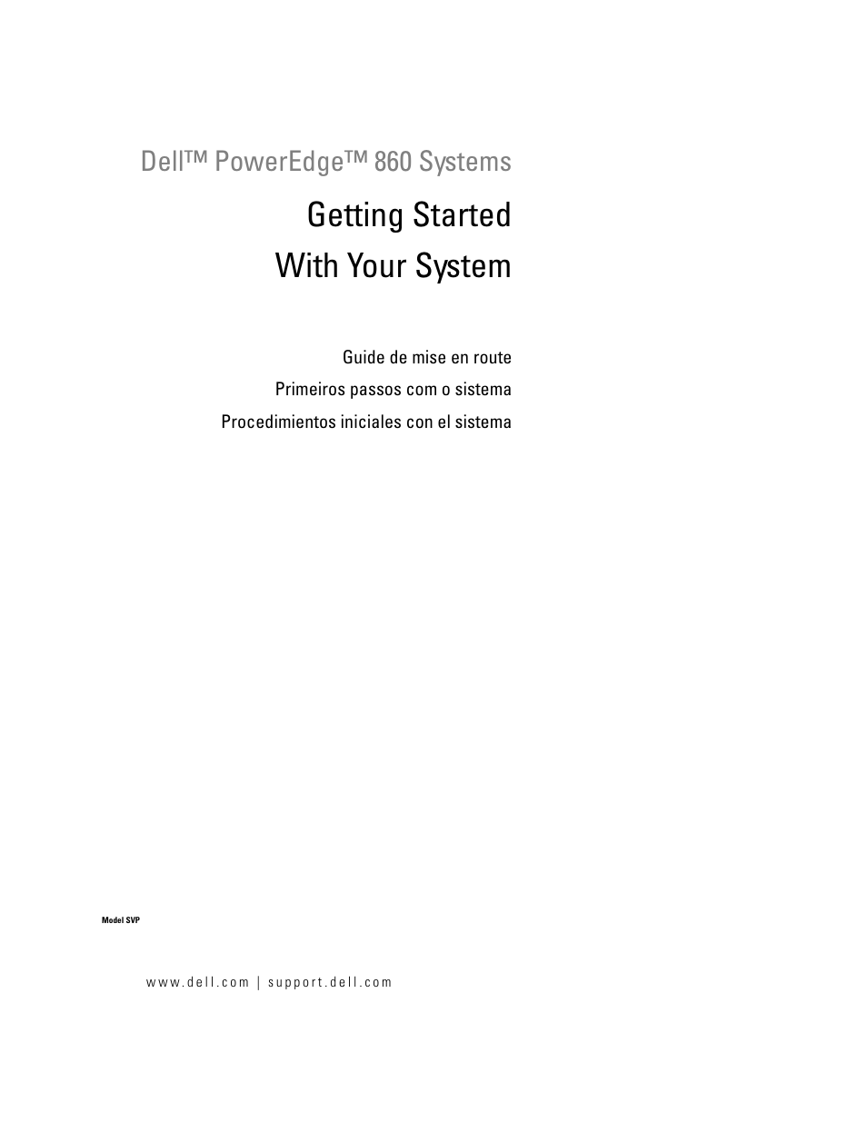 Dell PowerEdge 860 User Manual | 56 pages
