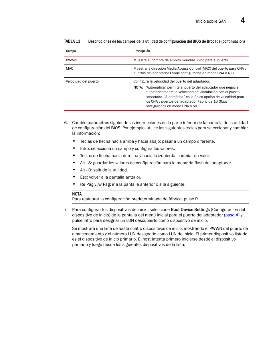 Continúe con, Paso 7 | Dell Brocade Adapters User Manual | Page 181 / 294