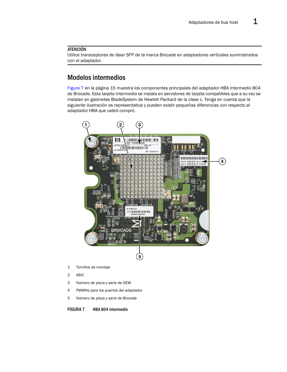 Modelos intermedios | Dell Brocade Adapters User Manual | Page 45 / 294
