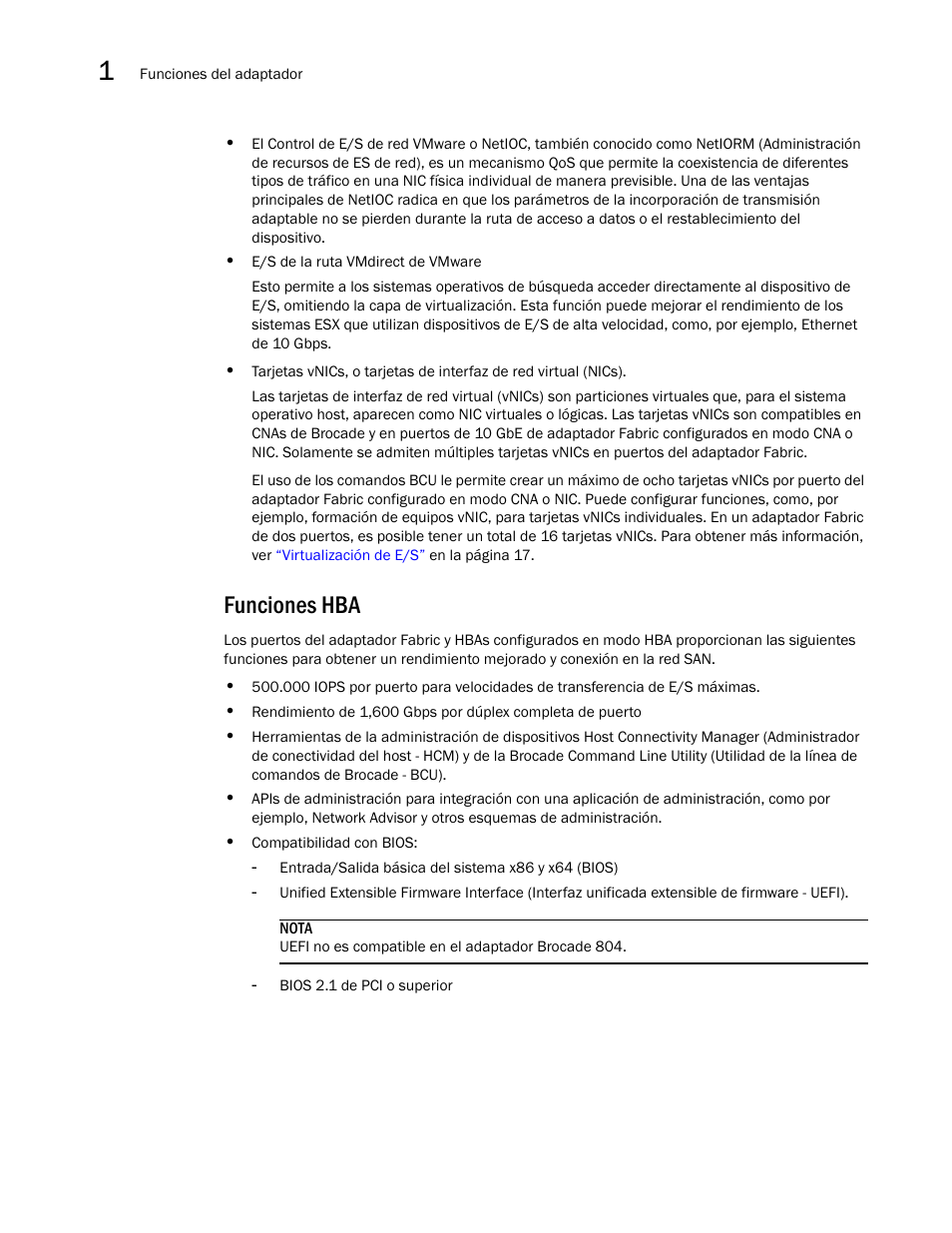 Funciones hba | Dell Brocade Adapters User Manual | Page 60 / 294