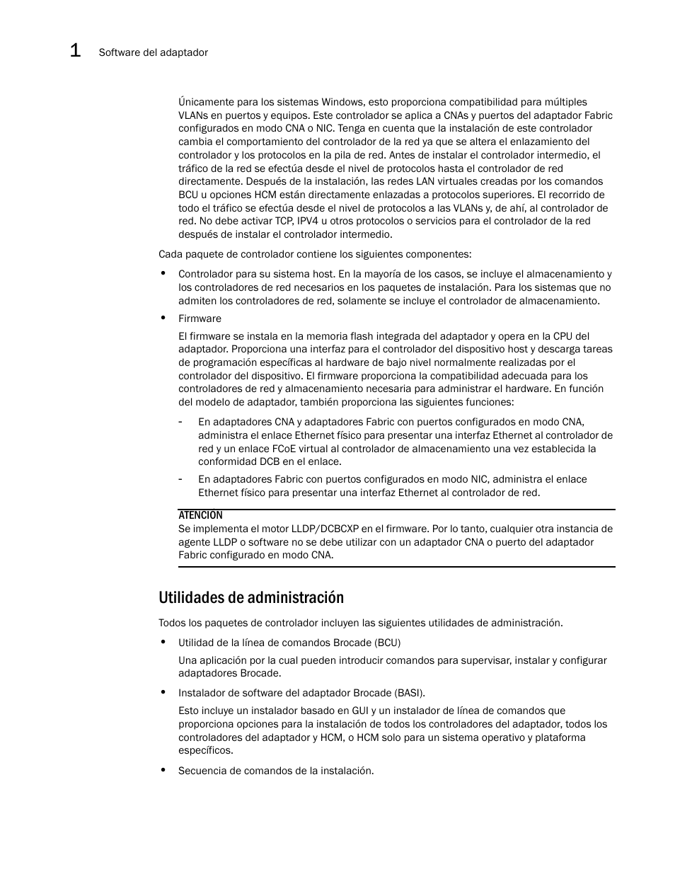 Utilidades de administración | Dell Brocade Adapters User Manual | Page 72 / 294