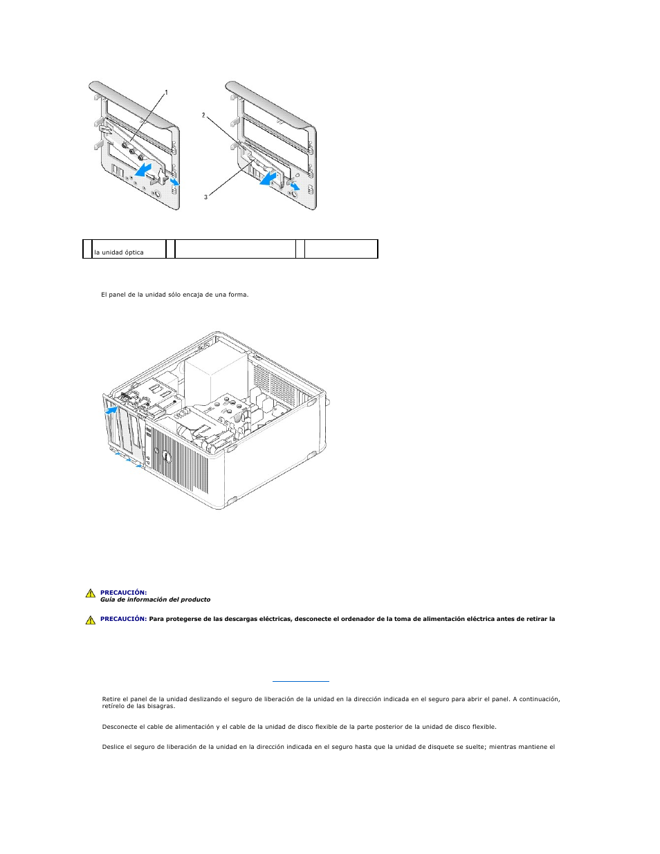 Unidad de disquete | Dell OptiPlex 740 User Manual | Page 127 / 236