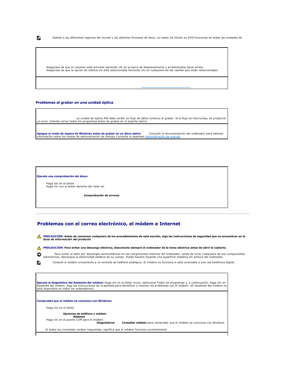 Problemas con la unidad de disco duro | Dell OptiPlex 740 User Manual | Page 206 / 236