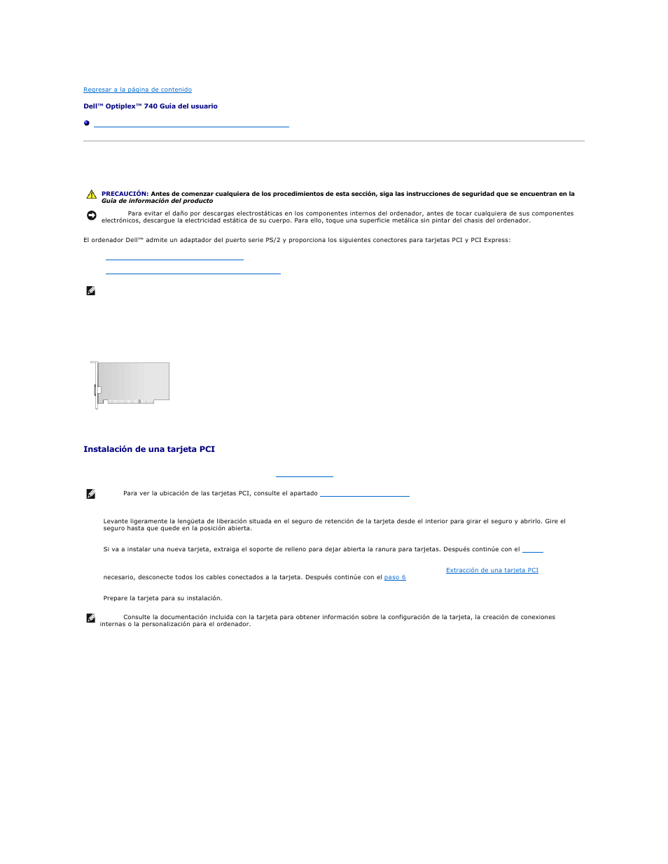 Tarjetas pci | Dell OptiPlex 740 User Manual | Page 33 / 236