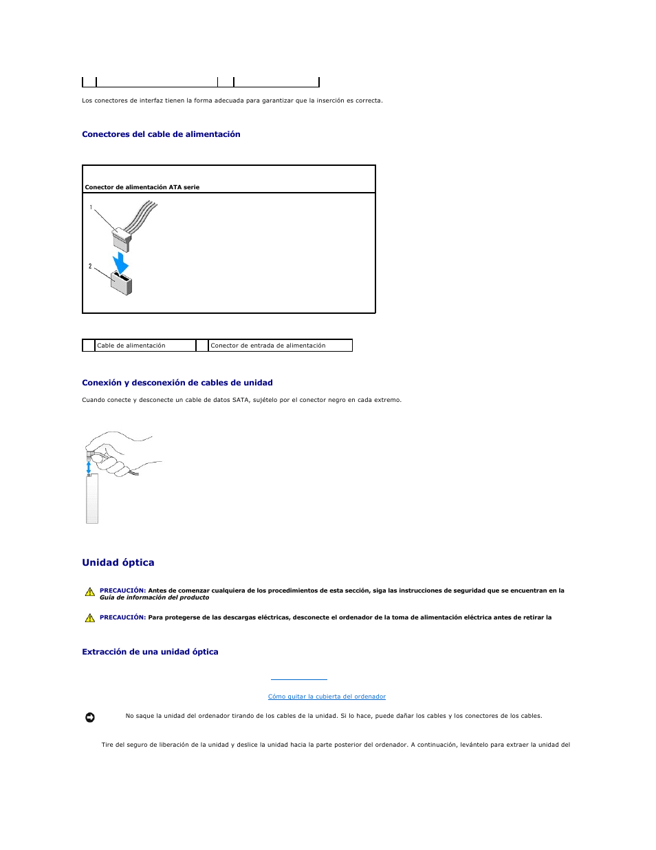Unidad óptica | Dell OptiPlex 740 User Manual | Page 57 / 236