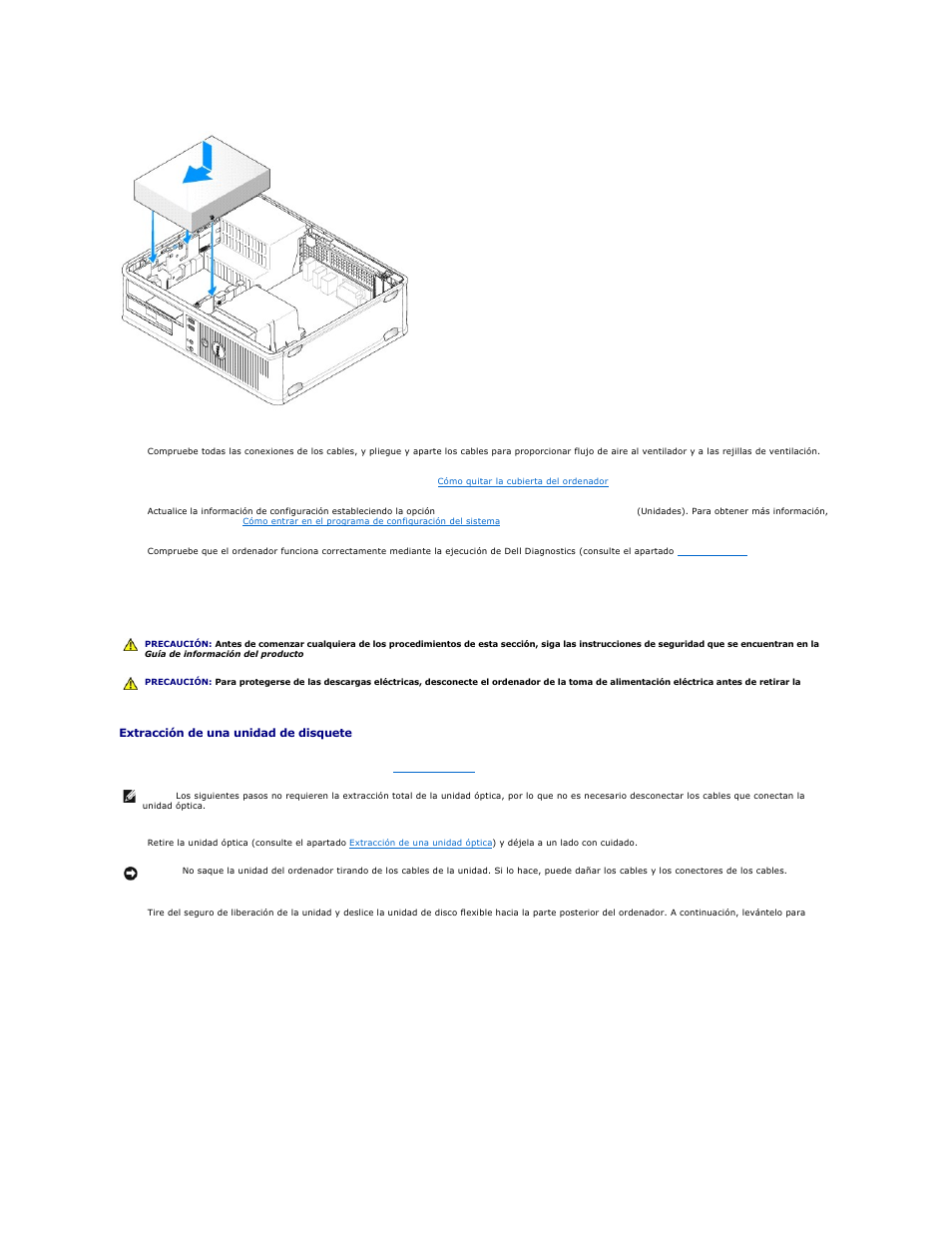 Unidad de disquete | Dell OptiPlex 740 User Manual | Page 59 / 236