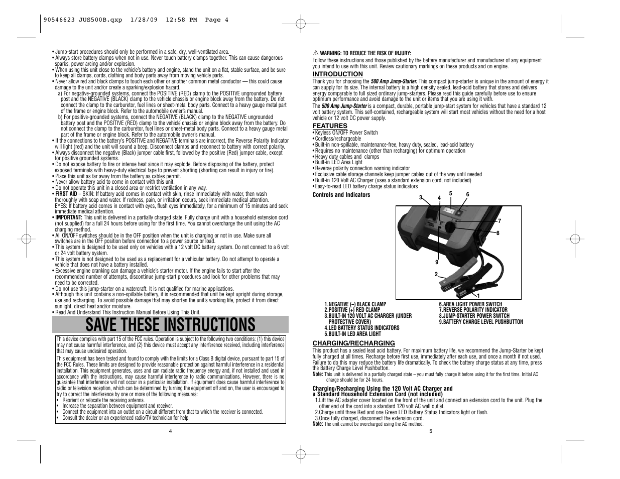 Save these instructions | Black & Decker RD062408 User Manual | Page 3 / 8