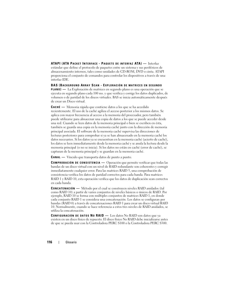 Dell PowerEdge RAID Controller S100 User Manual | Page 116 / 124