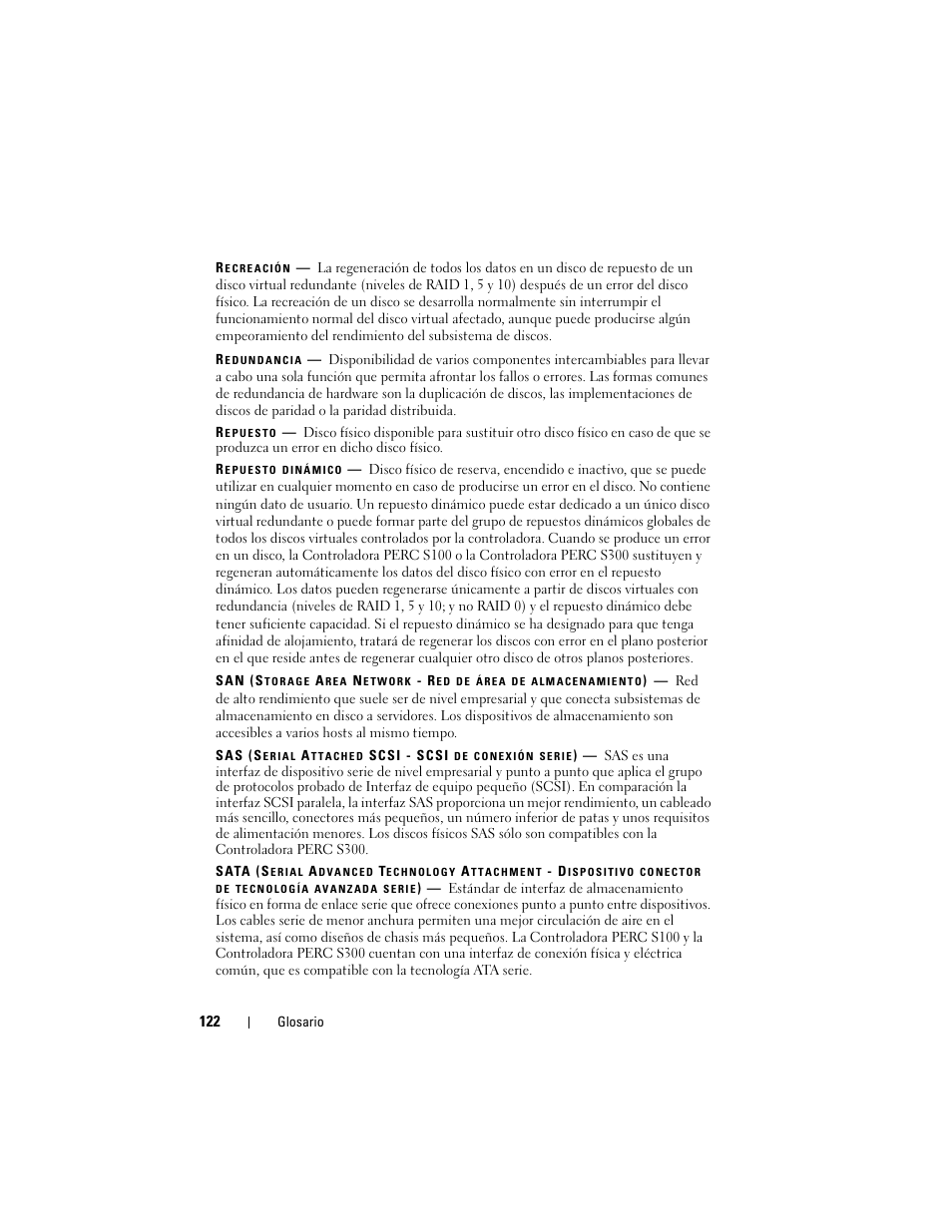 Dell PowerEdge RAID Controller S100 User Manual | Page 122 / 124