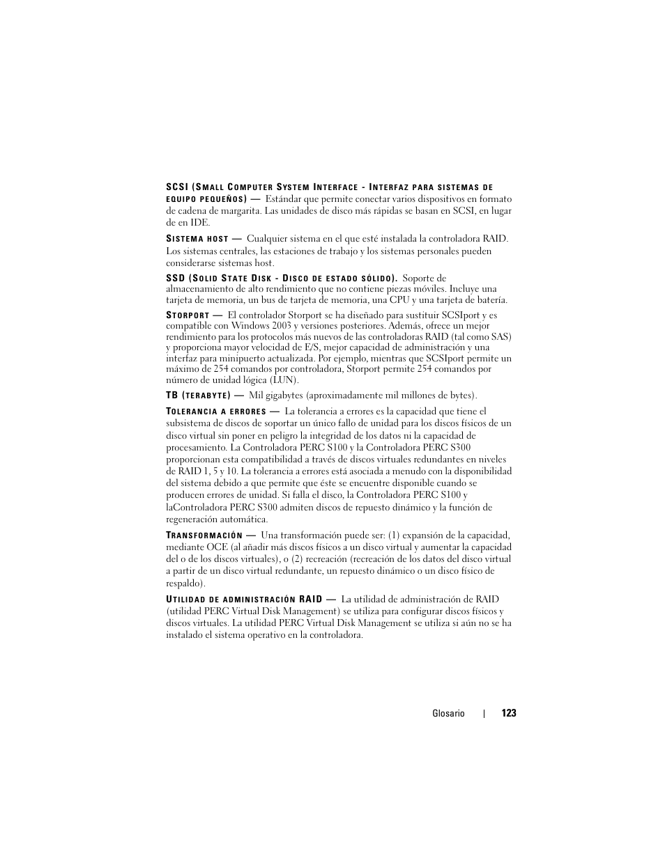 Dell PowerEdge RAID Controller S100 User Manual | Page 123 / 124
