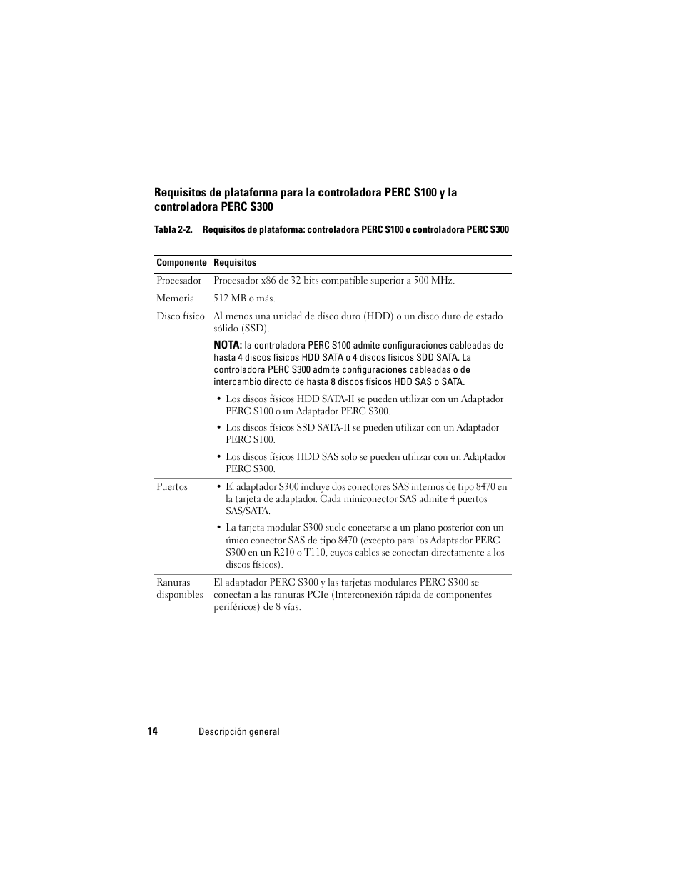 Dell PowerEdge RAID Controller S100 User Manual | Page 14 / 124