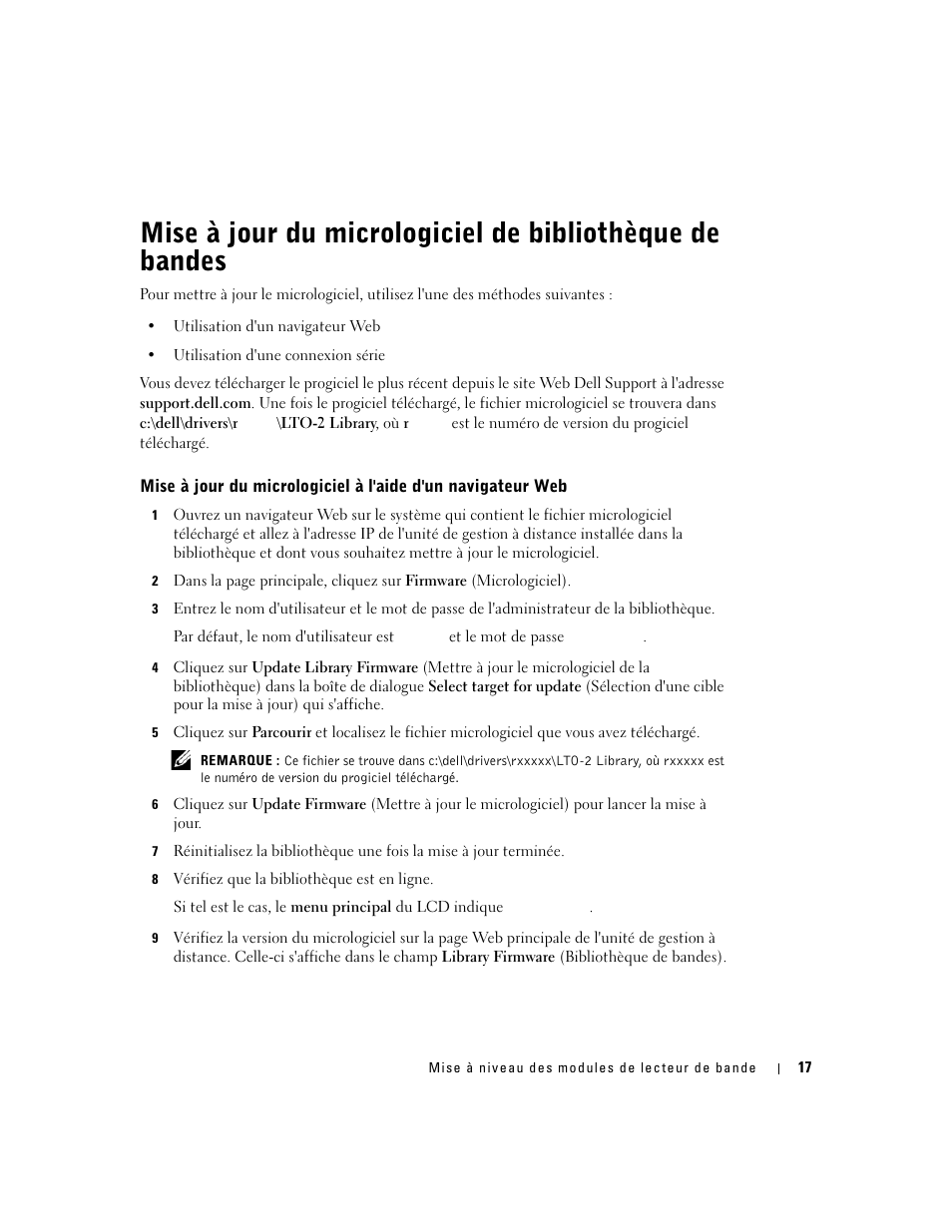 Dell PowerVault 132T LTO/SDLT (Tape Library) User Manual | Page 17 / 42