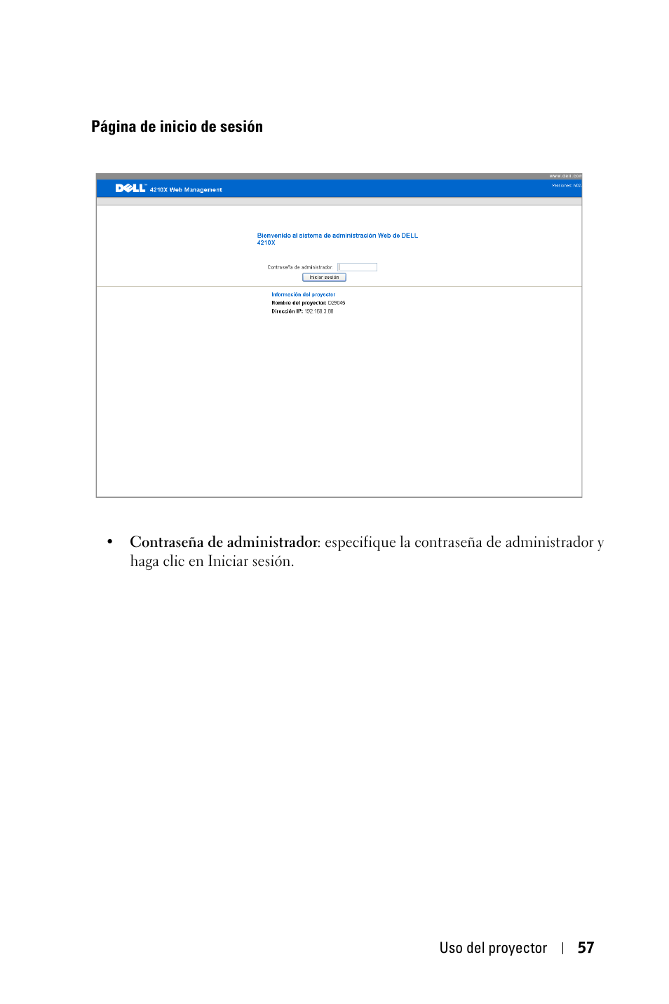 Dell 4210X Projector User Manual | Page 57 / 82