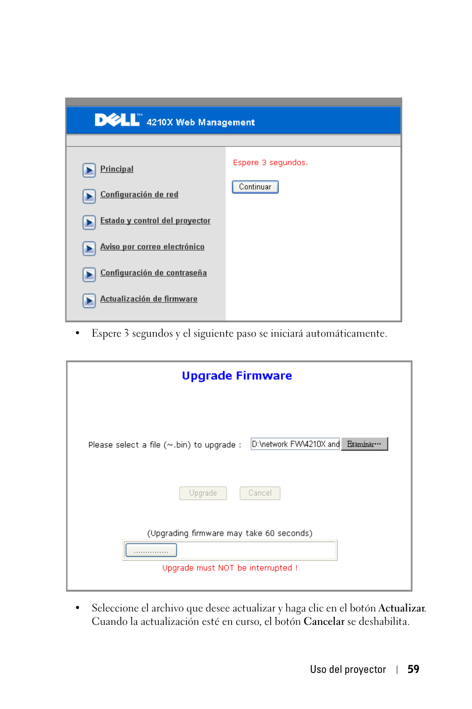 Dell 4210X Projector User Manual | Page 59 / 82
