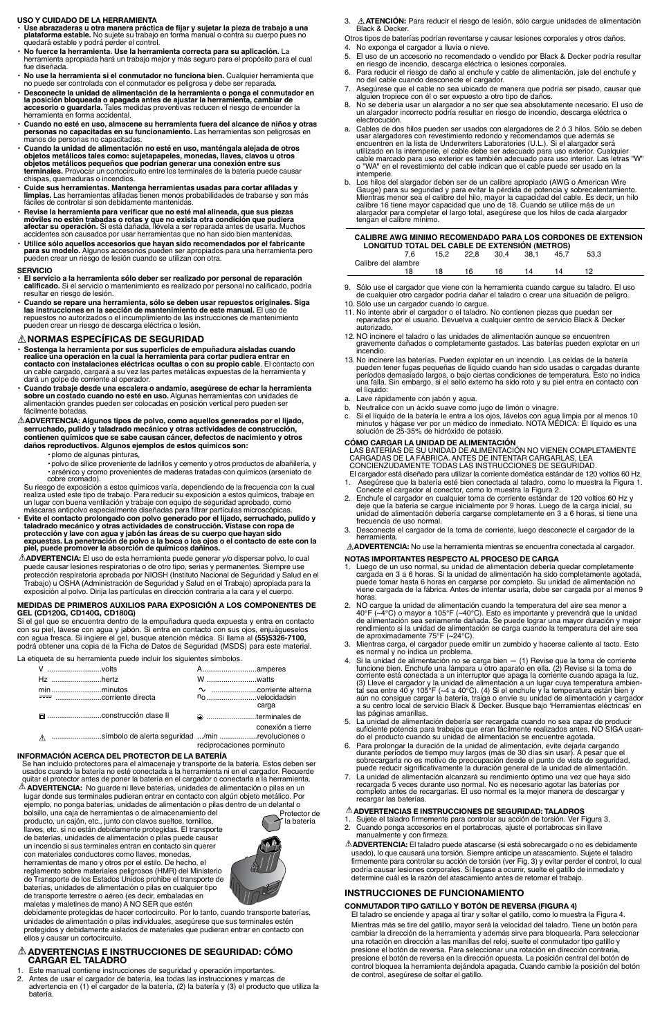 Black & Decker CD1402 User Manual | Page 5 / 6