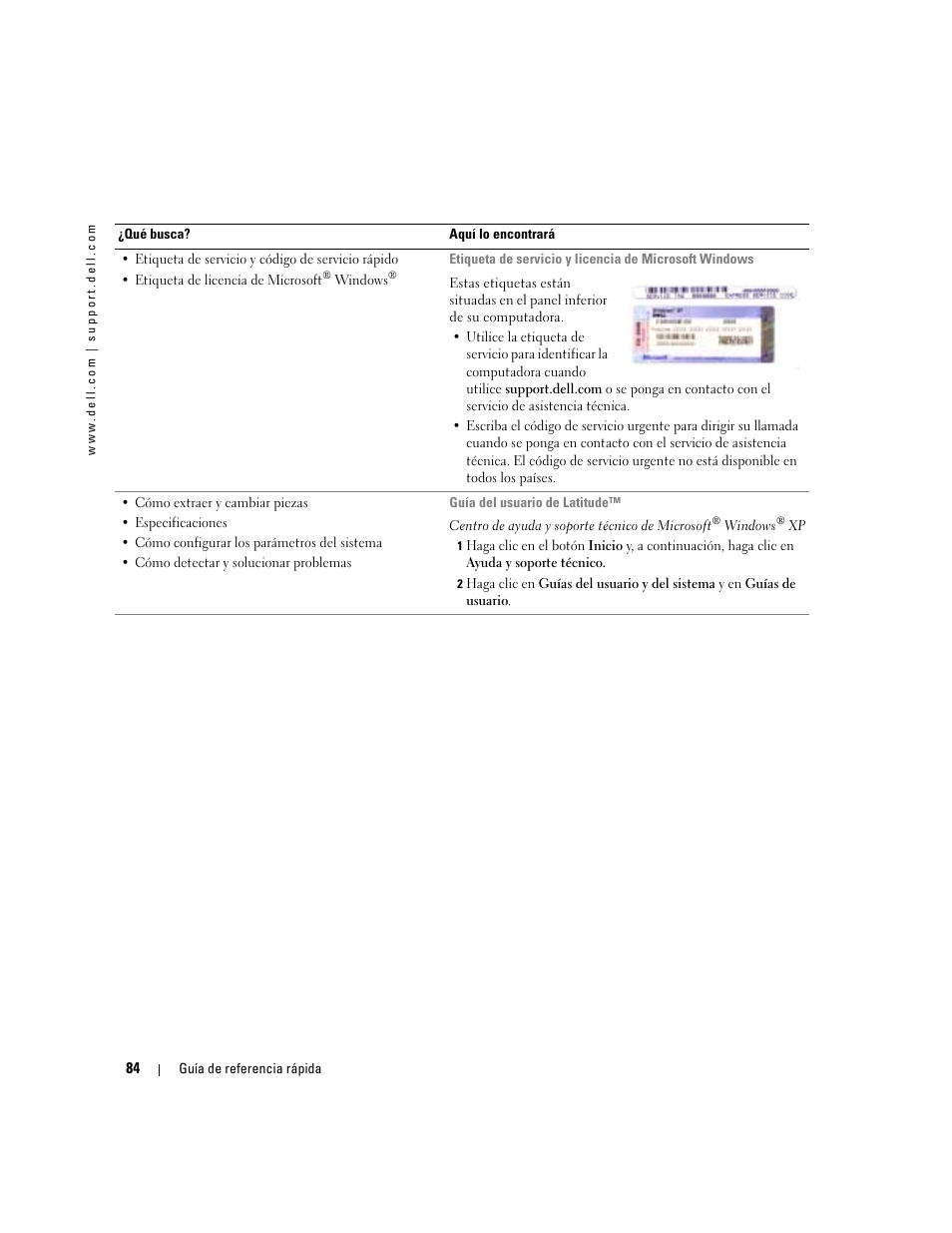 Dell Latitude D810 User Manual | Page 84 / 104