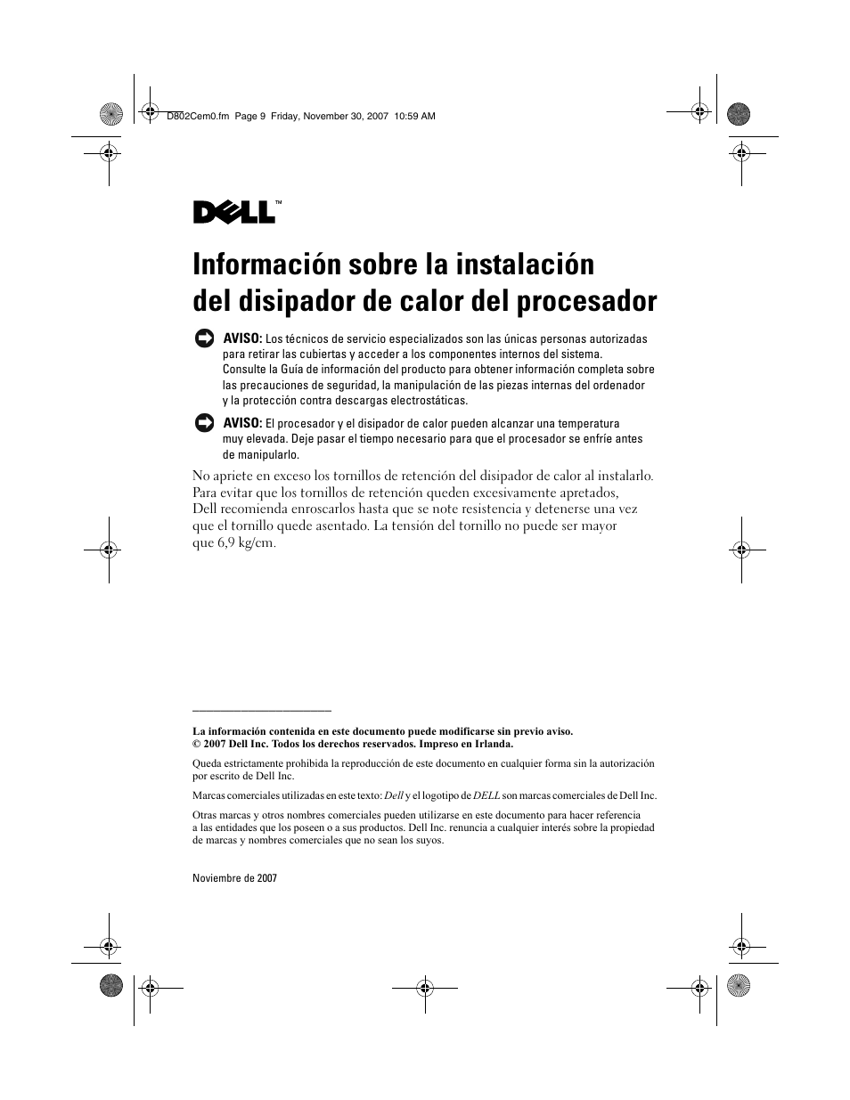 Dell PowerEdge M600 User Manual | Page 7 / 7