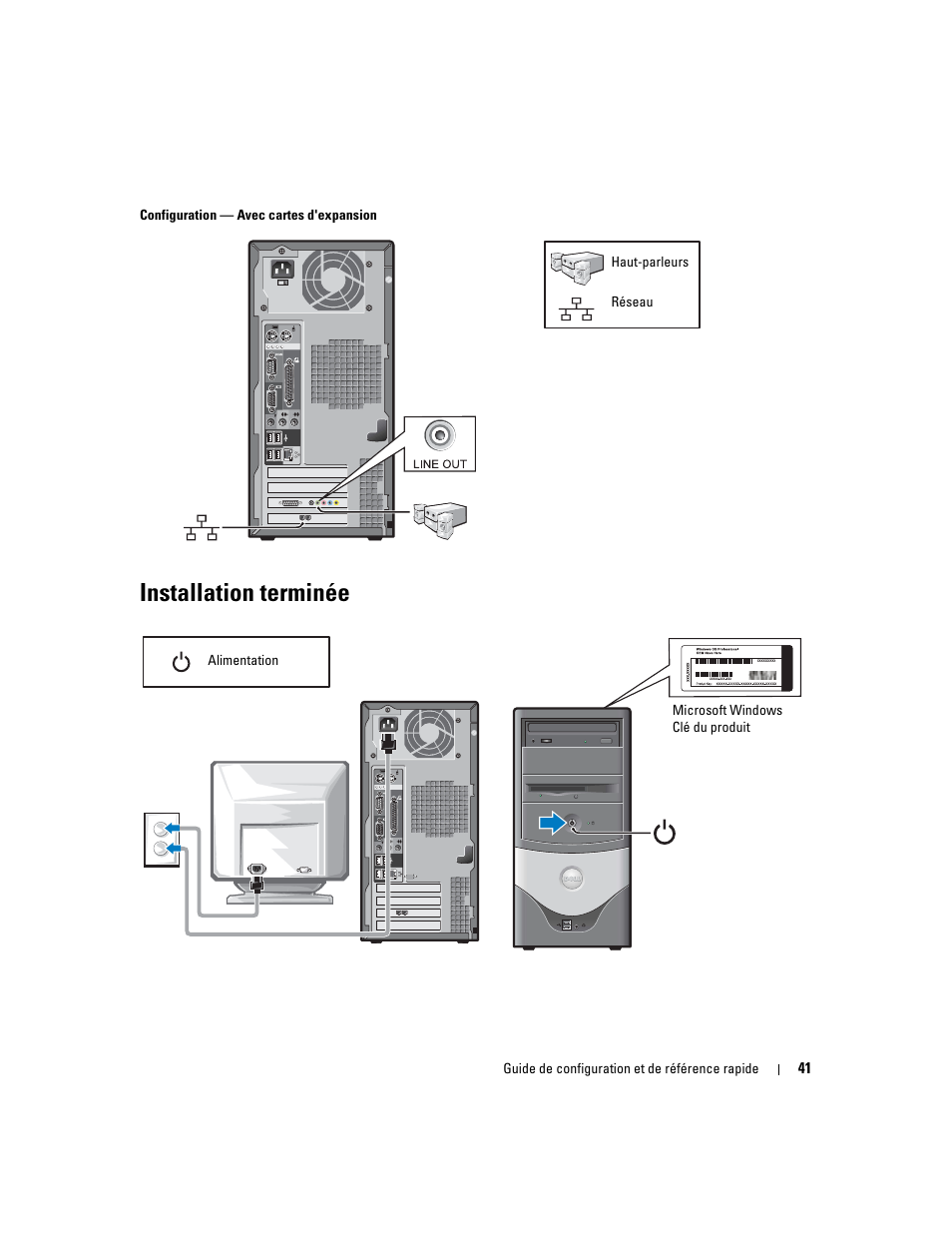 Installation terminée | Dell OptiPlex 160L User Manual | Page 43 / 82