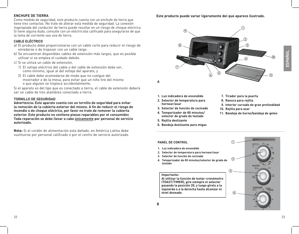 Black & Decker CTO4400B User Manual | Page 12 / 35