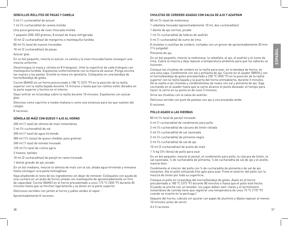 Black & Decker CTO4400B User Manual | Page 19 / 35