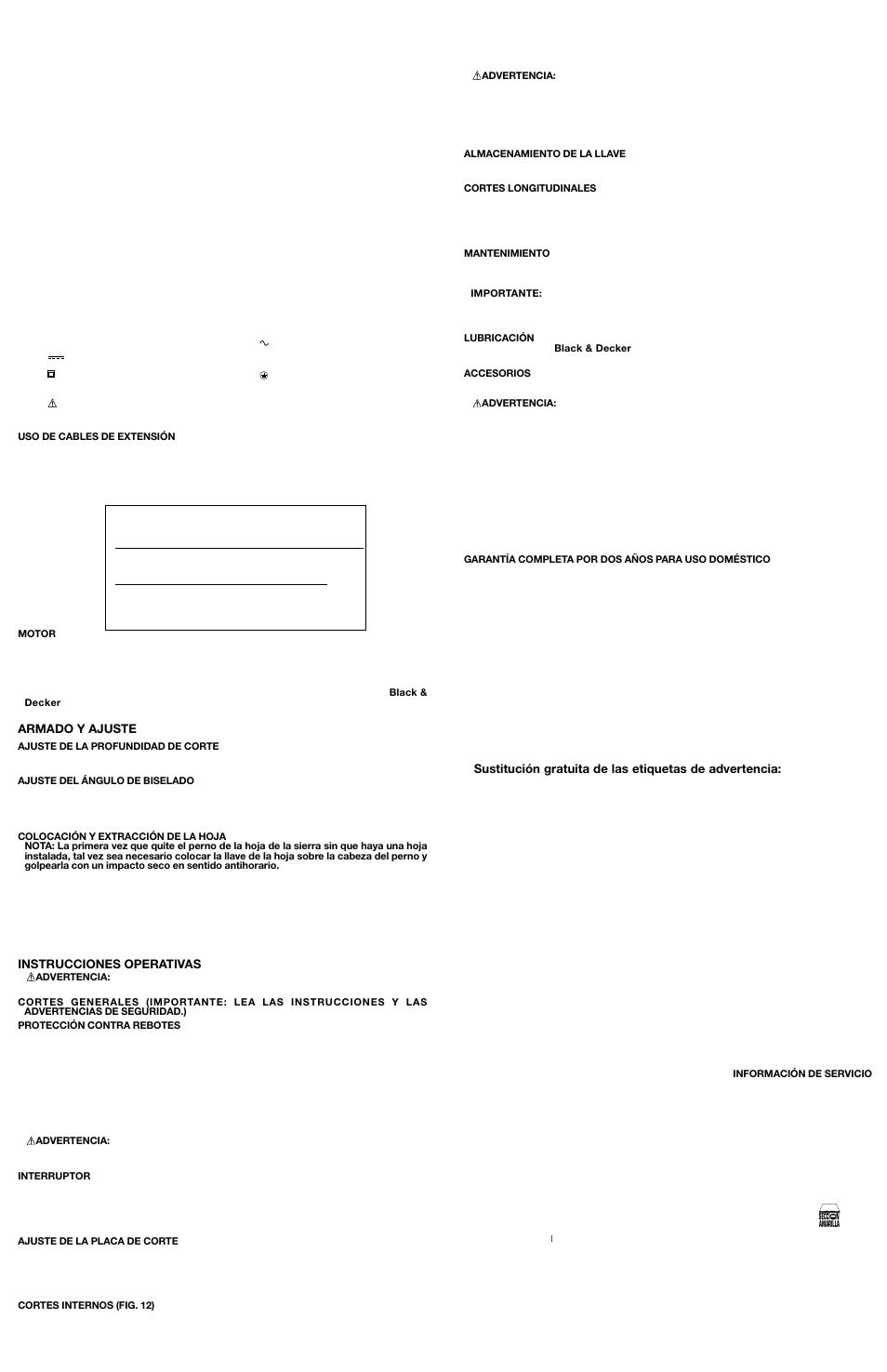 Black & Decker FS1300CS User Manual | Page 6 / 6