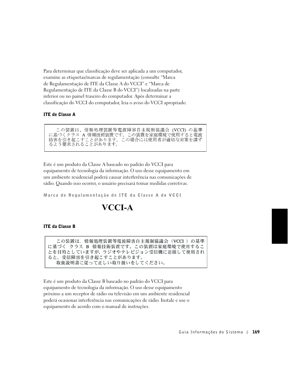 Vcci-a | Dell C/Dock II Expansion Station User Manual | Page 171 / 250