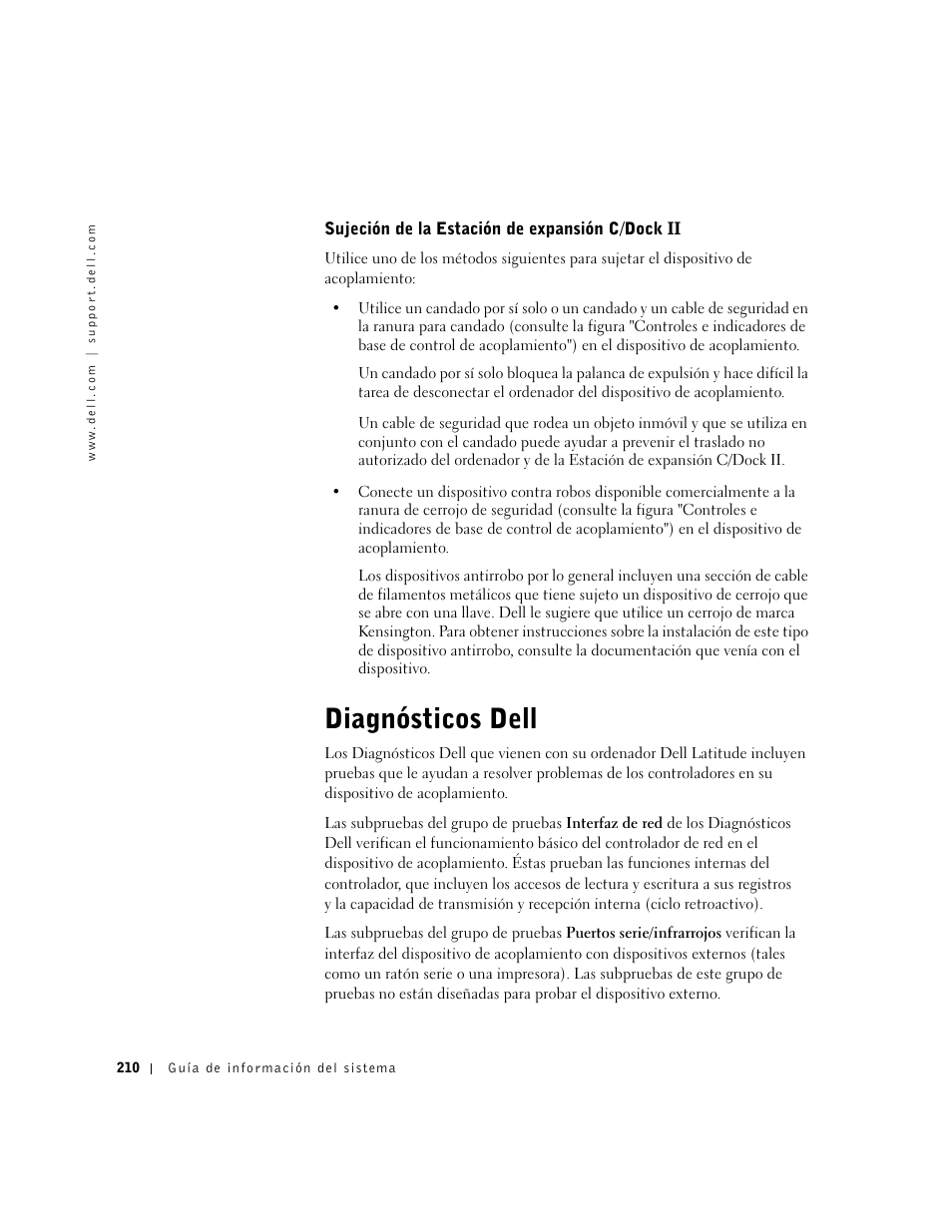 Diagnósticos dell | Dell C/Dock II Expansion Station User Manual | Page 212 / 250