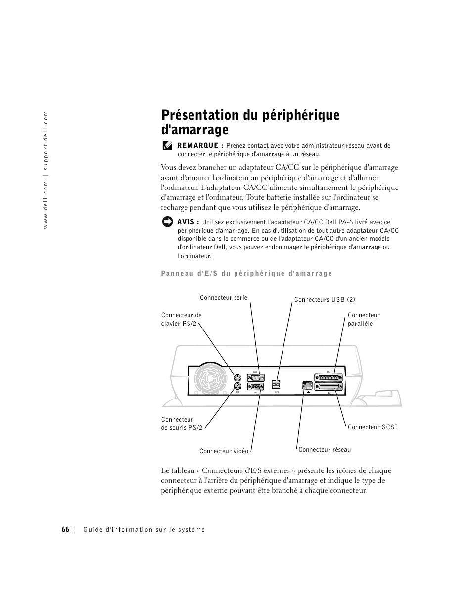 Présentation du périphérique d'amarrage | Dell C/Dock II Expansion Station User Manual | Page 68 / 250