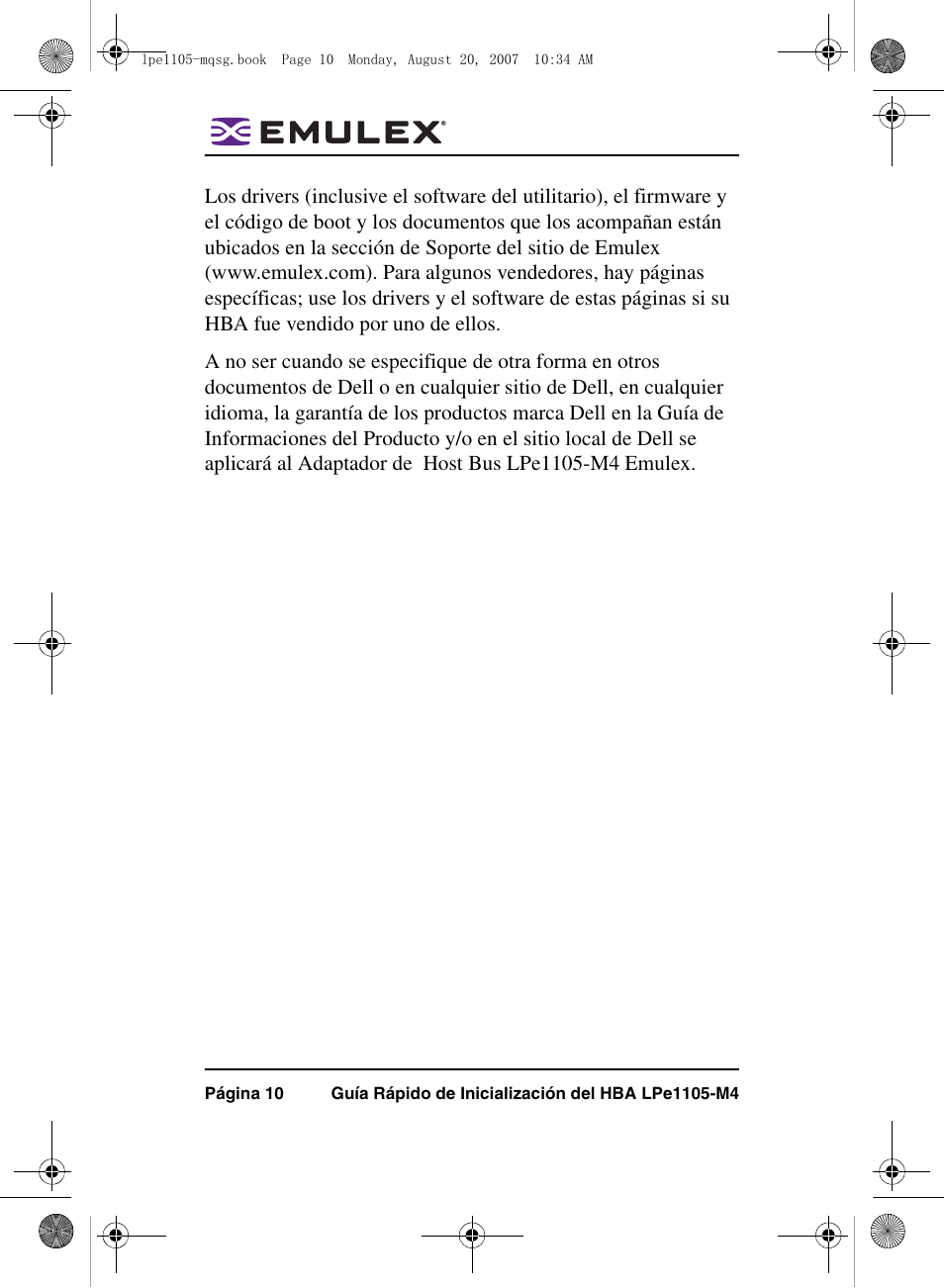 Dell PowerEdge M805 User Manual | Page 10 / 20