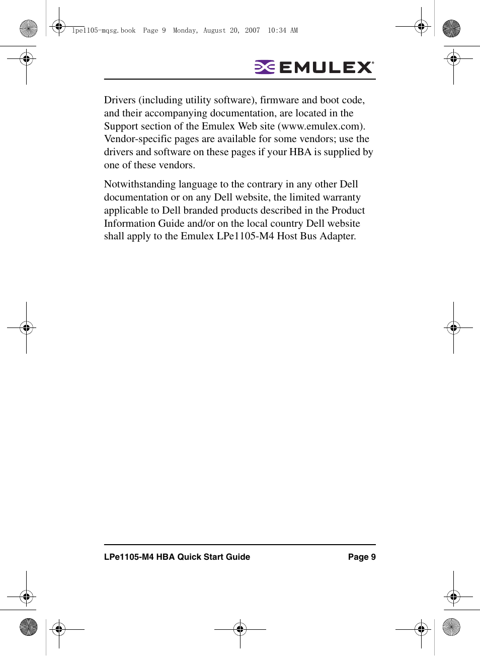 Dell PowerEdge M805 User Manual | Page 9 / 20