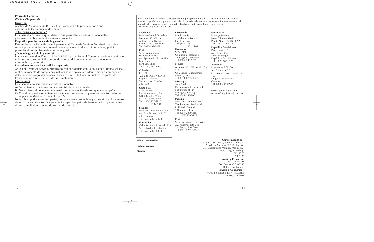 Black & Decker TRO965 User Manual | Page 10 / 11