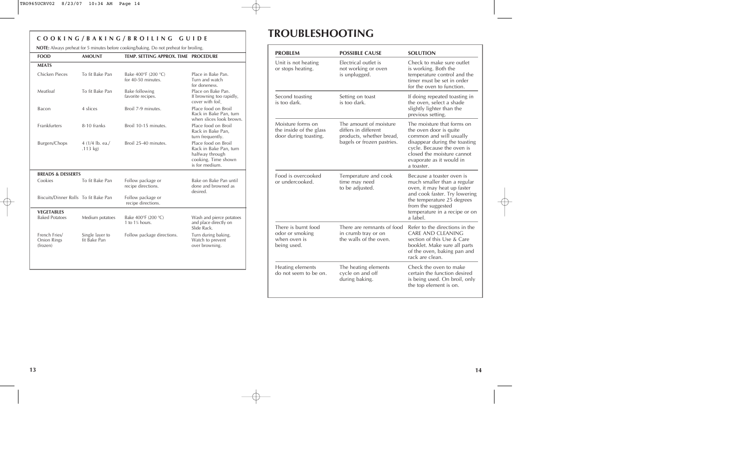Troubleshooting | Black & Decker TRO965 User Manual | Page 8 / 11