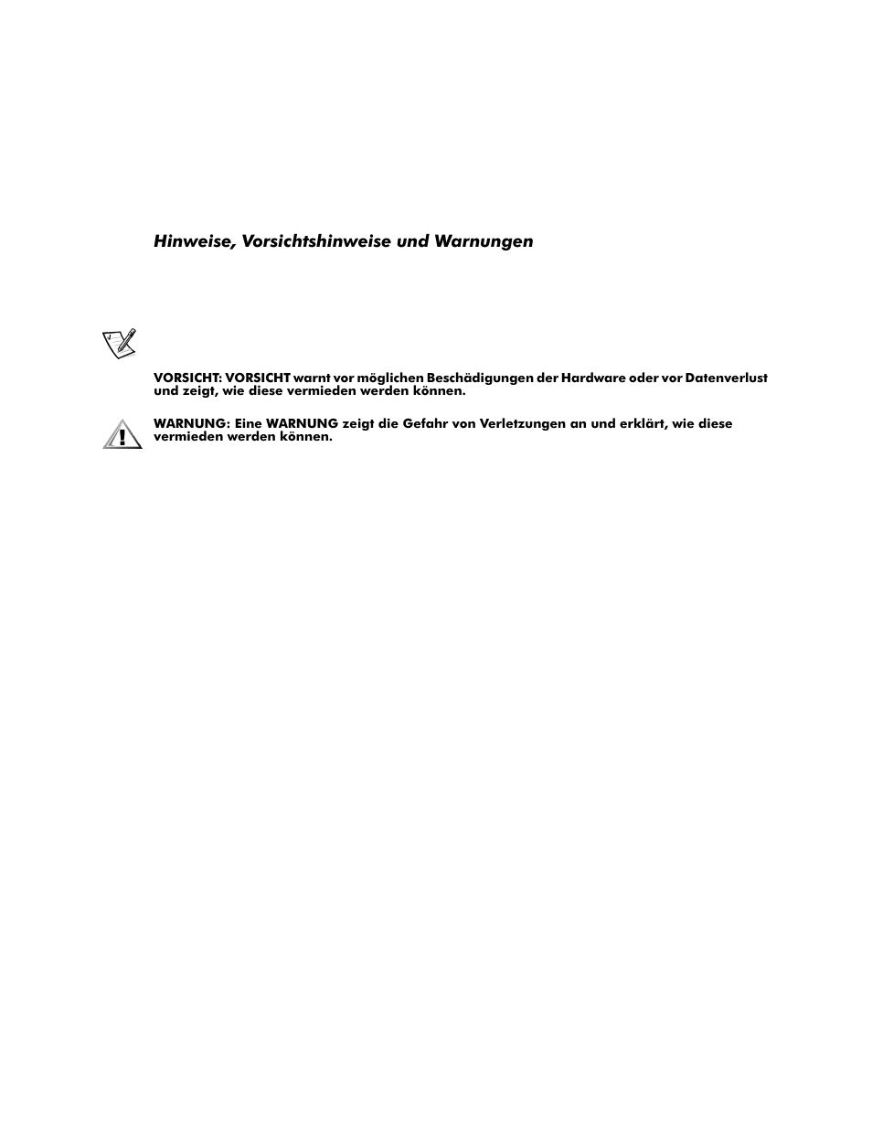 Hinweise, vorsichtshinweise und warnungen | Dell Inspiron 4000 User Manual | Page 64 / 158