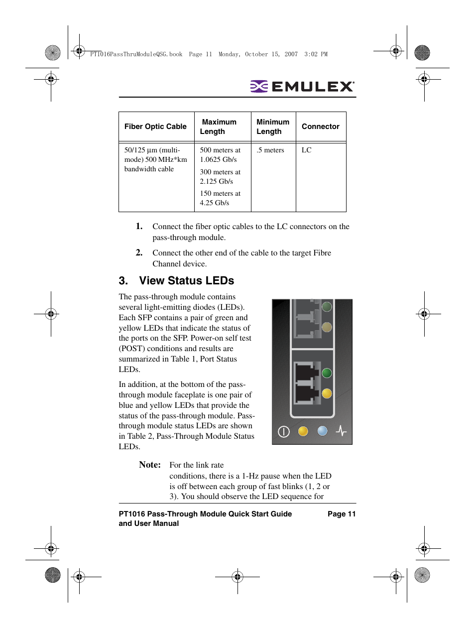 View status leds | Dell PowerEdge M805 User Manual | Page 11 / 80