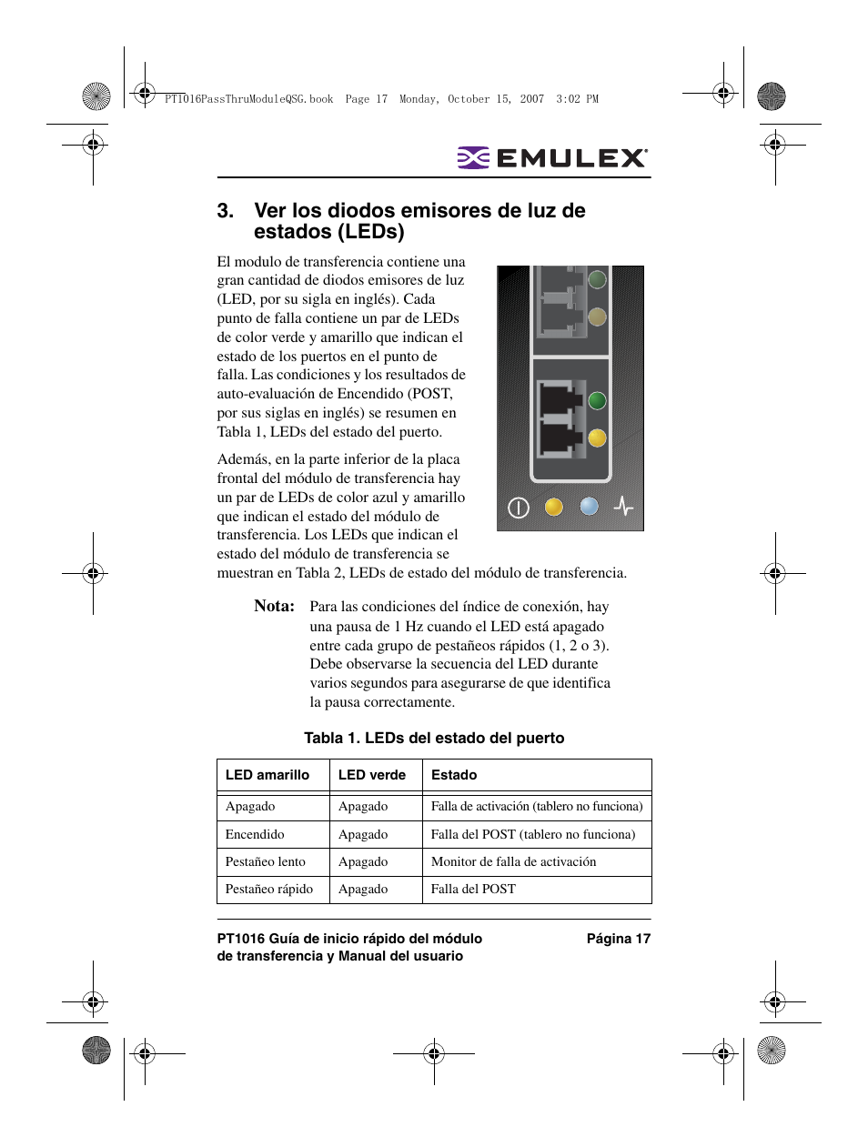 Ver los diodos emisores de luz de estados (leds) | Dell PowerEdge M805 User Manual | Page 17 / 80