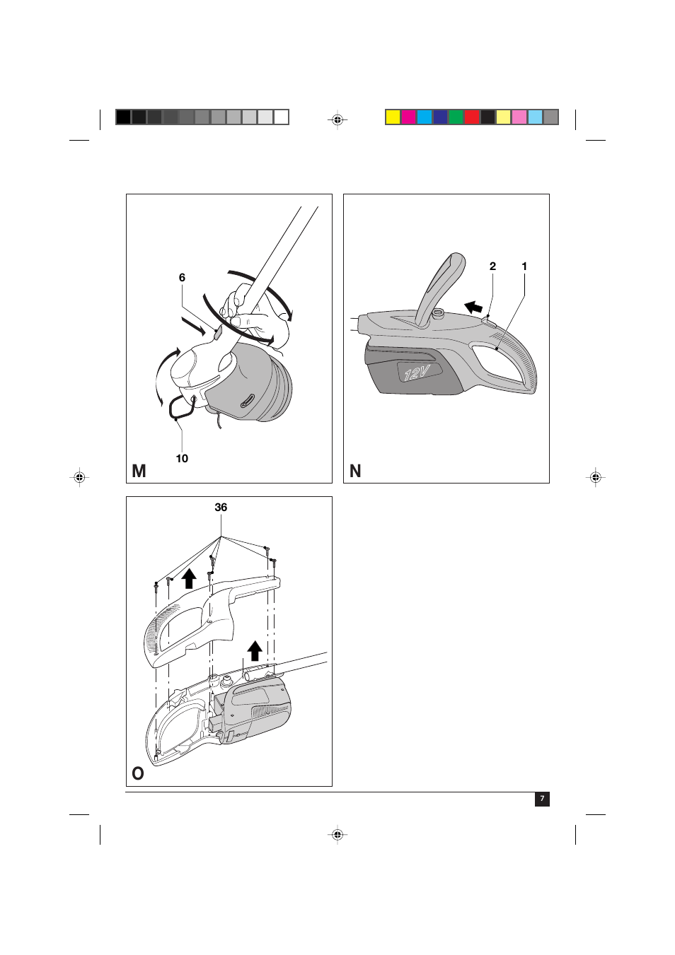 Mn o | Black & Decker GLC120 User Manual | Page 7 / 22