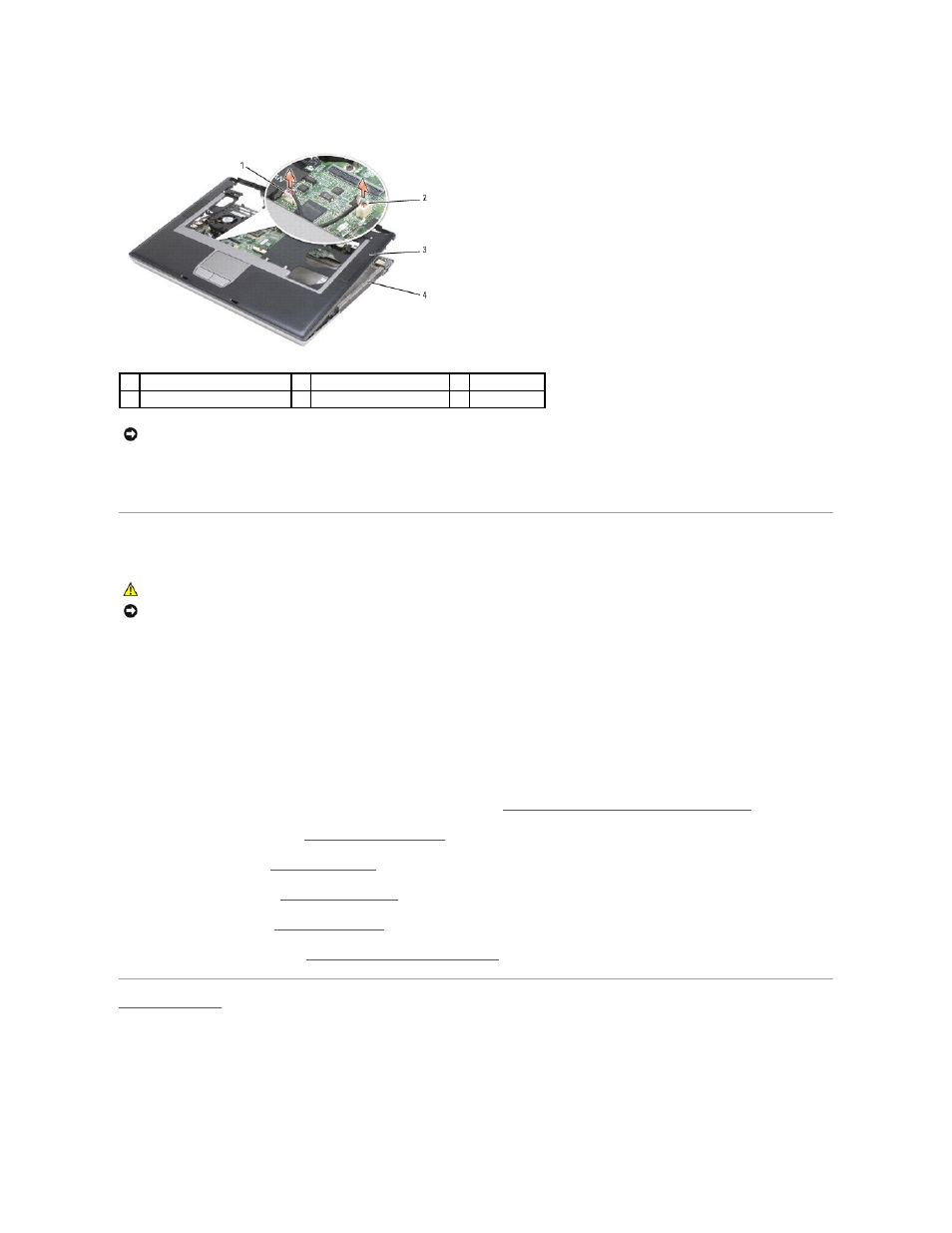 Replacing the palm rest | Dell Latitude D531 (Mid 2007) User Manual | Page 37 / 46