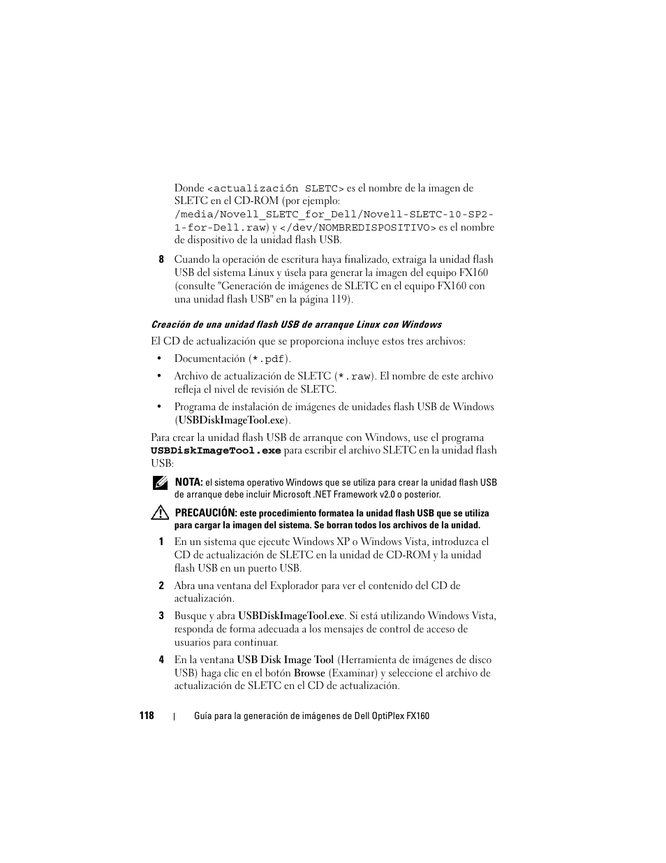 Dell OptiPlex FX160 (Late 2008) User Manual | Page 118 / 132
