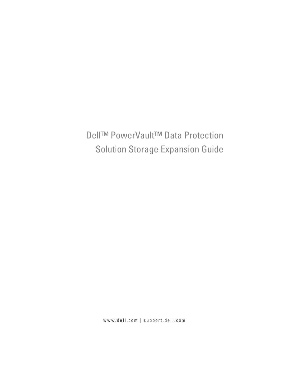Dell PowerVault DP500 User Manual | 28 pages