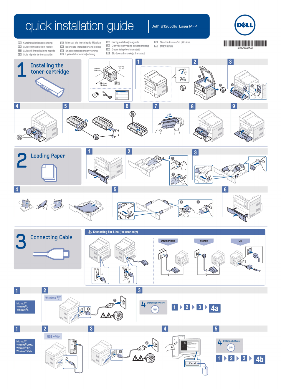 Dell B1265dfw  Multifunction Mono Laser Printer User Manual | 2 pages