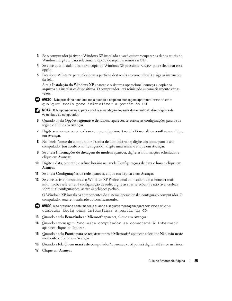 Dell OptiPlex GX520 User Manual | Page 85 / 136