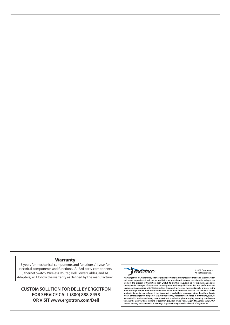 Warranty | Dell Latitude 2100 (Mid 2009) User Manual | Page 8 / 8
