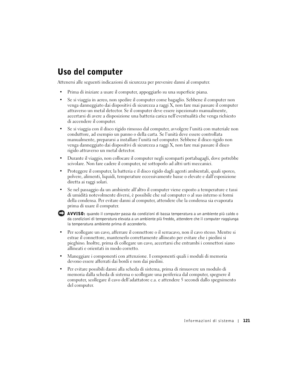 Uso del computer | Dell Precision M60 User Manual | Page 123 / 200