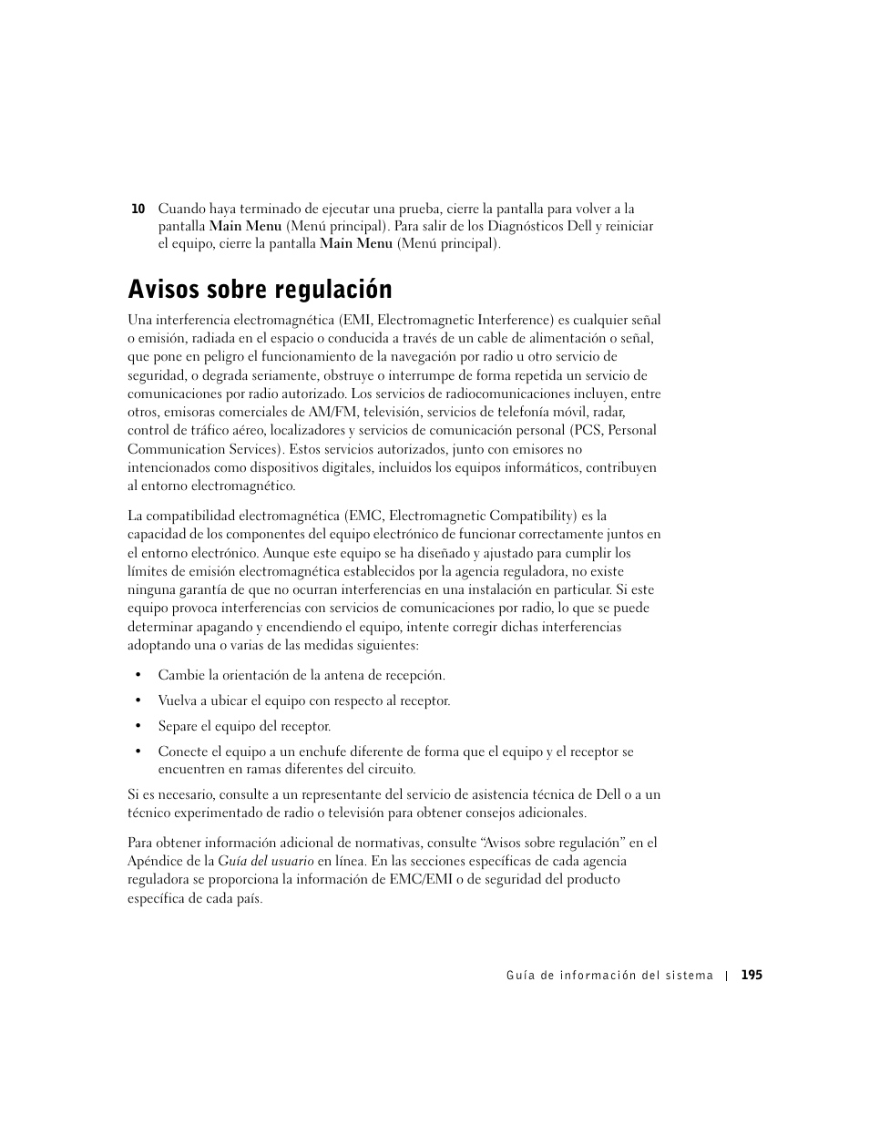 Avisos sobre regulación | Dell Precision M60 User Manual | Page 197 / 200