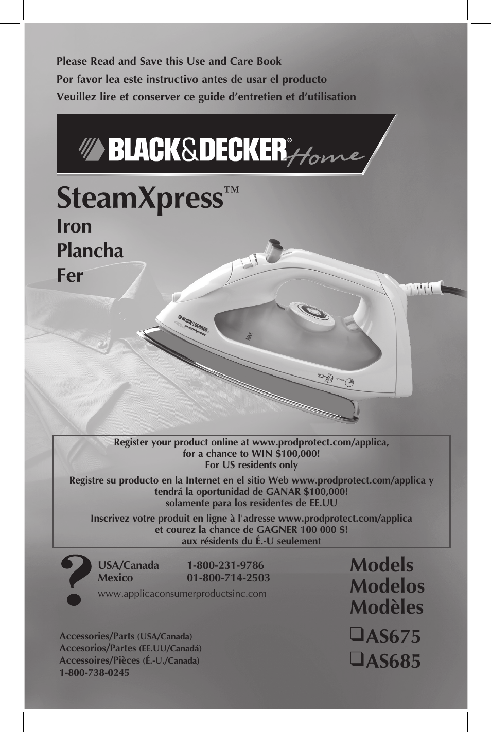 Black & Decker AS685 User Manual | 13 pages